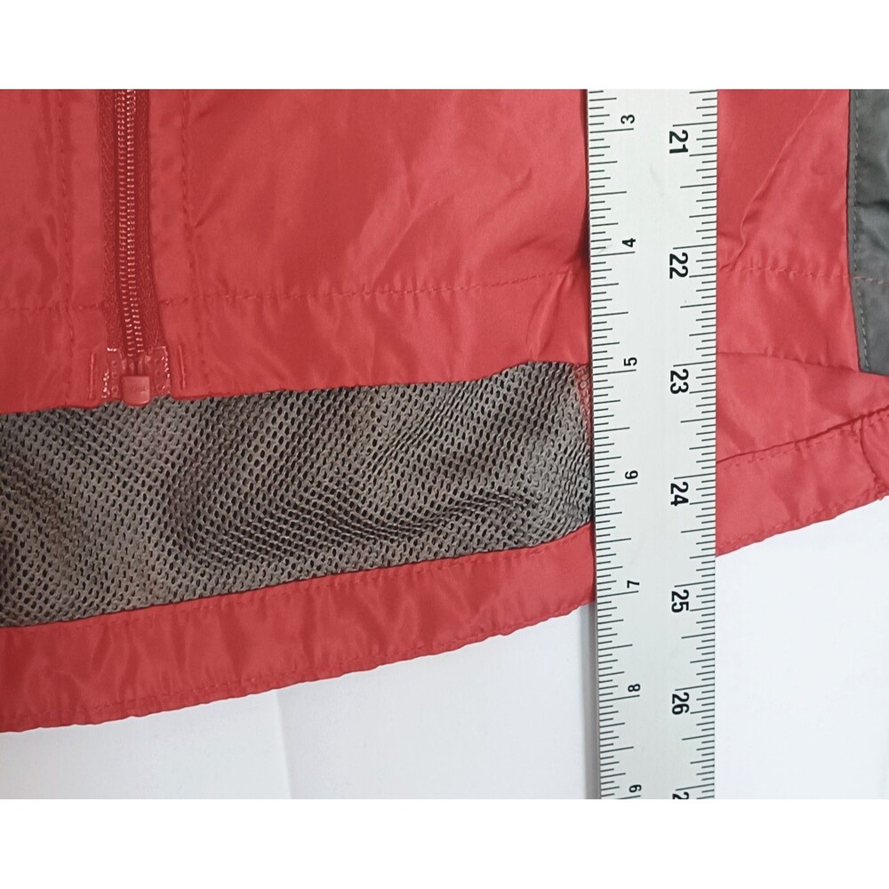 PEARL iZUMi Women's M Cycling Windbreaker Jacket Red/Gray Full Zip Pockets - Picture 12 of 16